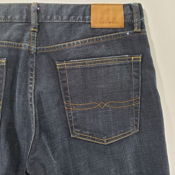 34x30 (actual 36x30) Lucky Brand 361 Vintage Straight Dark Wash Jeans Men's - Picture 10 of 12